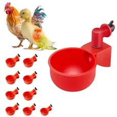 Kit 5 Bebedouros Para Frango Galinha Aves Enchimento Automático Codorna