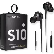 Fone de Ouvido P2 Intra Auricular com Microfone Preto S10 S10+ Tuned