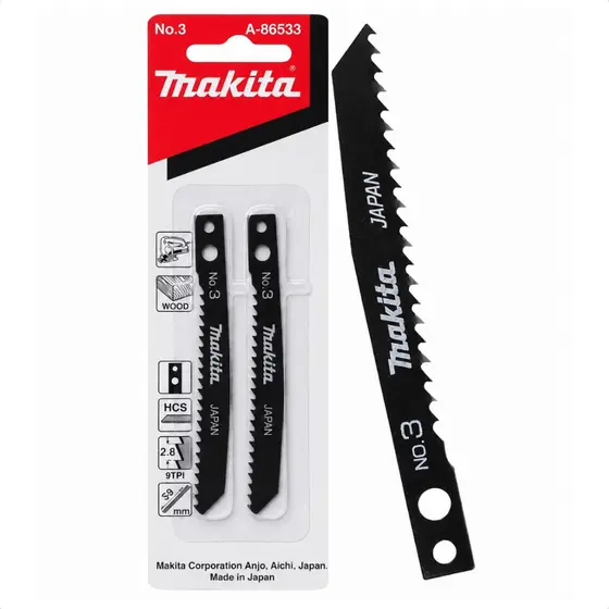 Lâminas De Serra Kit com 2 Tico-tico Makita A-86533 Original