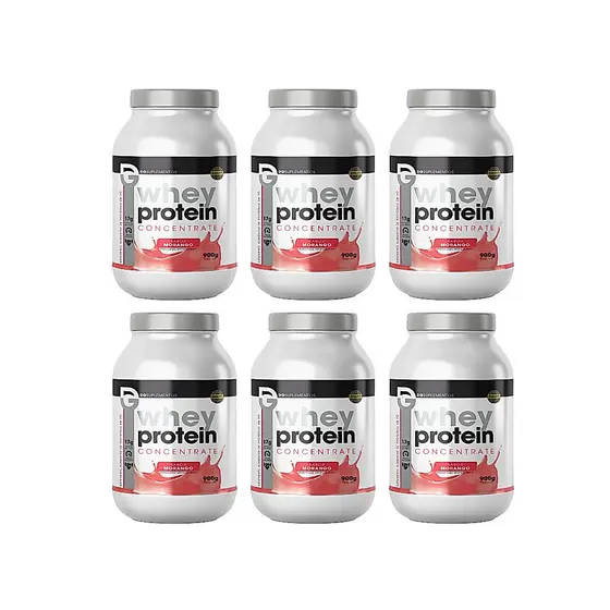 Kit 6x Whey Protein Concentrate 900g - 6 Vezes Mais Whey Concentrada - DG Labs