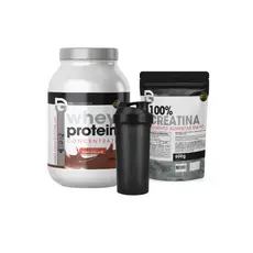 Kit Whey Protein Concentrate 900g + Creatina 100% Pura DG Labs 600g + Shaker - DG Labs
