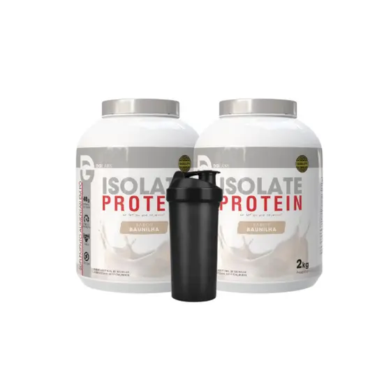 Kit 2x Iso Protein (Isolado) 2kg + Coqueteleira 600ml- Dg Labs