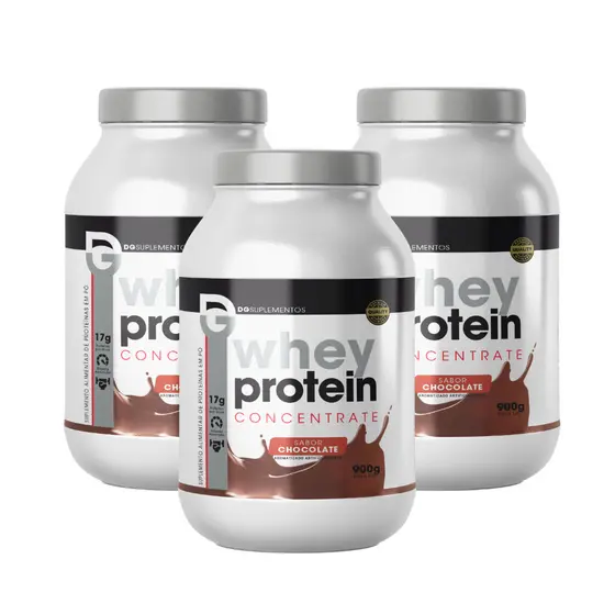 Super Kit 3x Whey Protein Concentrate 900g - Dg Labs