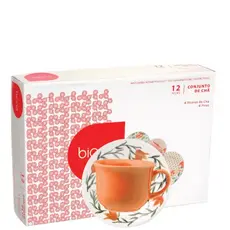 DONNA LIRIOS CJ XICARA CHA C/ PIRES 12 PCS