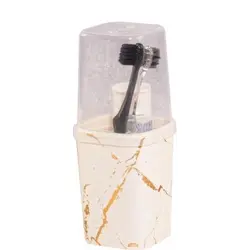 Porta Escova 380ml Dec Classic Branco