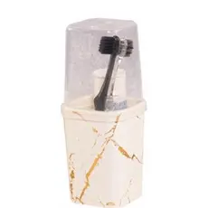 Porta Escova 380ml Dec Classic Branco
