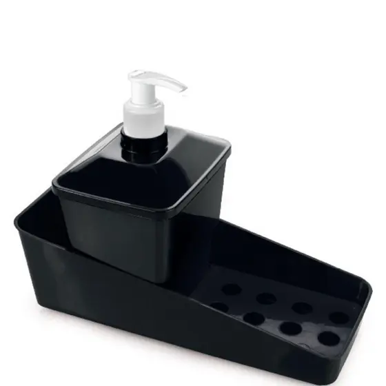 PORTA DETERGENTE COMPLETO PRETO 600 ML