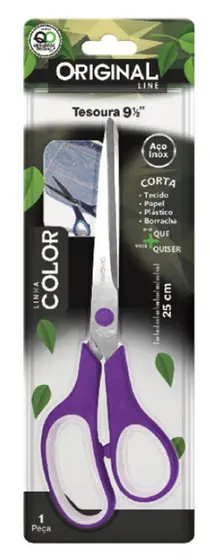 TESOURA 9 1/2" COLOR 25 CM