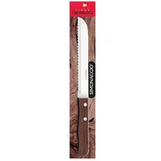 FACA INOX P/ PAO 7" ENCARTELADA CB MADEIRA