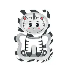 ECOKITCHEN - PRATO P/ REFEICAO INFANTIL TIGRE 22X16X2,7 CM