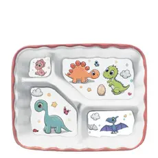 ECOKITCHEN - PRATO P/ REFEICAO INFANTIL C/ DIV DINO