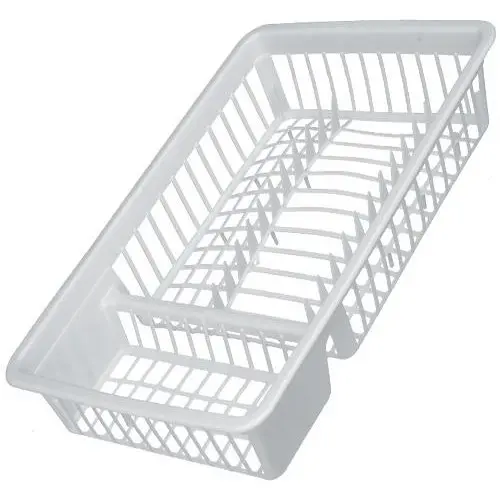 Escorredor de Pratos 440x335x50mm Plástico Resistente Ideal para Pia Cozinha e Lavagem de Louças