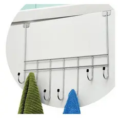 Cabide para Porta com 7 Ganchos Ideal para Organizar Roupas e Acessórios na Entrada ou Closet