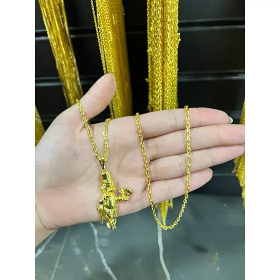 Cordão Cadeado 3MM 70Centimetros MOEDA ANTIGA Com Banho de Ouro 18k