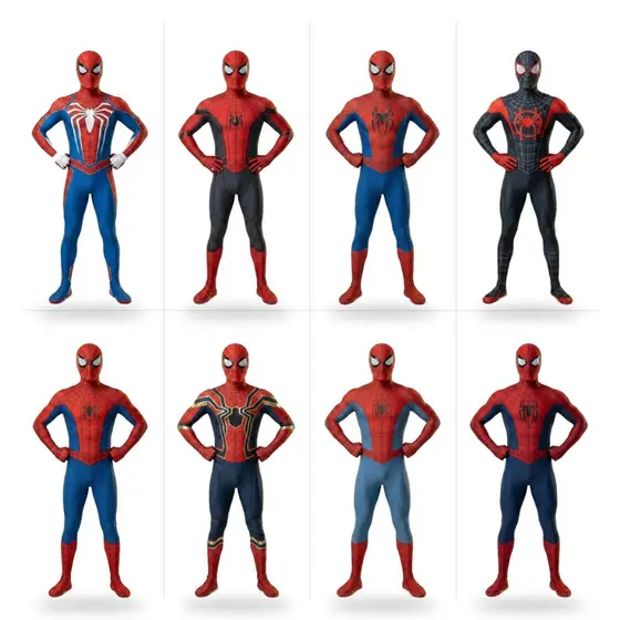 Fantasia Homem Aranha Envio São Paulo Infantil Adulto Cosplay Traje Máscara Solado Antiderrapante Spandex 2026