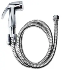 Ducha Higiênica Mangueira Flexível 1,20 Mt Com Gatilho Metal Cromado Sem Registro