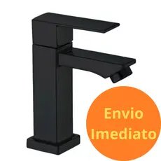 Torneira Gourmet Lavabo Banheiro Luxo Preto Inox 1/2 cuba
