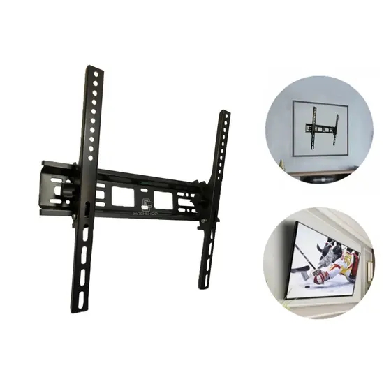 Suporte Para Tv Inclinável 32 a 55 Pol Lcd Led Qled Oled Universal Samsung LG 32 40 42 43 47 50 52 55 polegadas Parede