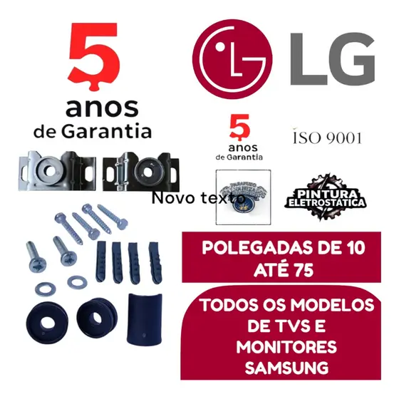Suporte para TV LG — Fixo — 14 a 70 Polegadas