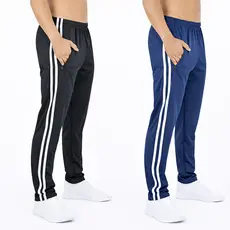 Kit 2 Calça Masculina Atividade Física Academia e Corrida com Cordão e Bolso com Zíper