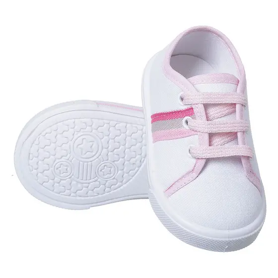 Tênis Infantil Branco Unissex Confortável Moda Casual Dia Dia Leve Macio Antiderrapante Promoção
