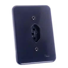 Tomada 3 Pólos 20a Linha Pollar Black Radial