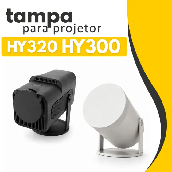 tampa para lente de projetor  hy320 e hy300 branco e preto