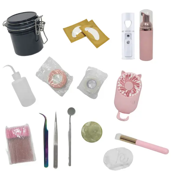 Kit Completo Iniciante Para Extensão De Cílios Lash