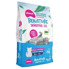 Areia Higiênica Para Gatos Biodegradável Sensitive 2kg