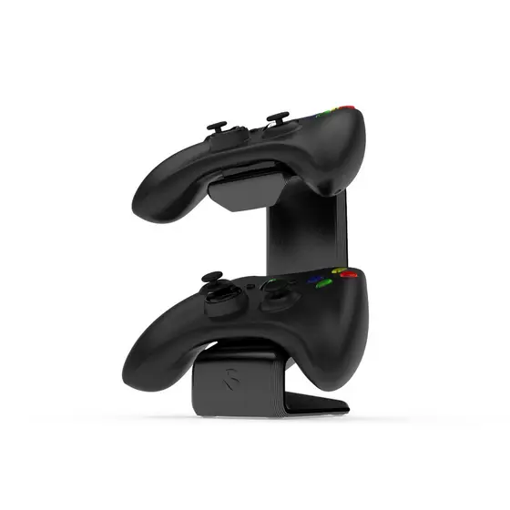 Suporte 2 Controles Xbox 360 Apoio De Mesa Vn