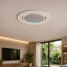 Suporte Para Alexa Echo Pop De Embutir No Teto Gesso Redondo