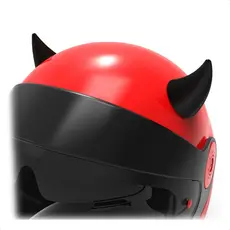 Chifre Diabinho Acessório Decorativo Moto Capacete Fixar Dupla Face