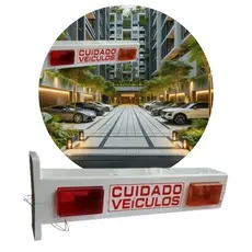 Sinalizador de Garagem Portão Automático - Entrada e Saída de Veículos