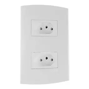 Conjunto Peesa Alfa 2 Tomadas 2p+T 10a Branco