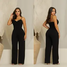 Macacão Feminino Longo Elegante | Macacão Casual Chic | Macacão Confortável
