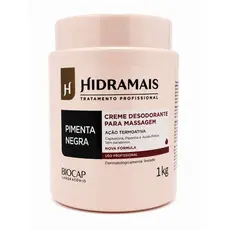 Hidramais Creme para Massagem Pimenta Negra Lipotérmico Corporal 1kg Redução Gordura Localizada e Massagem Modeladora