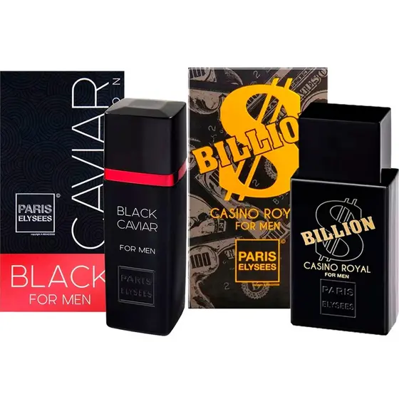 Kit Com 1 Black Caviar + 1 Billion Casino Royal 100 ml Paris Elysees
