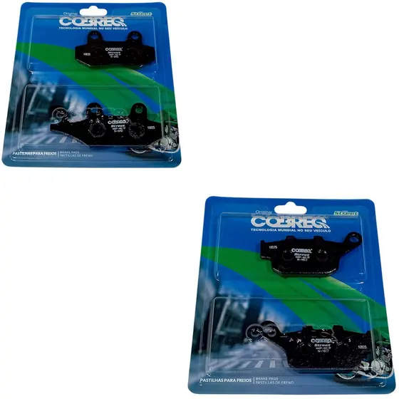 Kit Pastilha Freio Dianteira e Traseiro Cb 300 2009 2010 2011 2012 2013 2014 2015 Sem Abs