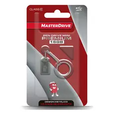 Kit 50 Mini Pendrive 16gb Atacado Masterdrive /prateado Md