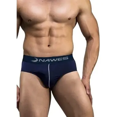 Cueca Nawes N17 Slip em Microfibra com Elástico Exposto com 3 unidades.