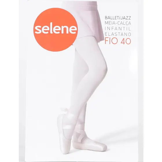 Meia-Calça Ballet Fio 40 Elastano Infantil Selene