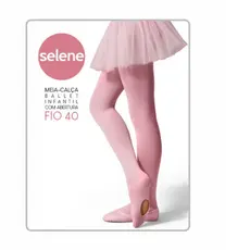 Meia Calça Ballet Infantil Fio 40 Com Abertura SELENE