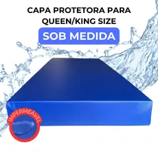 Capa Para Colchão Queen e King Size Protetor Impermeável Sob Medida