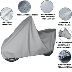Capa Cobrir Moto Forrada 100% Impermeável Tamanho P, M, G e GG Protege Contra Raios UV