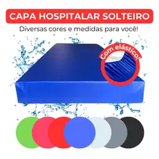 Capa Colchão Solteiro Impermeável Hospitalar Protetor de Colchão Segura Xixi Capa Anti Alérgica