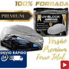 Capa de Cobrir Carro 100% Forro Total 100% Impermeável Proteção Anti Sol e Chuva