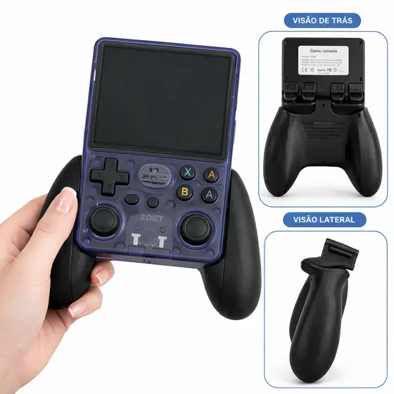 Grip de Mão Ergonômico R36S Pegada Controle Para Jogar Conforto