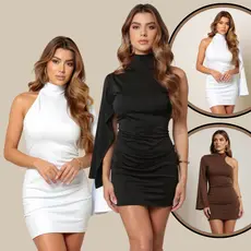 Kit 2 Vestido Feminino Nula Manga Moda Gringa Paty Show suplex premium vestido de festa