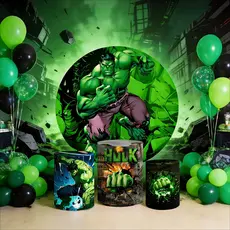 Kit Capa de Painel Trio de Cilindro Painel de Mesa Herói Verde Força