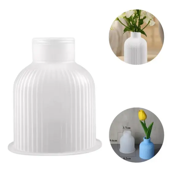 Molde de Silicone para Vaso Decorativo Ideal para Vasos de Flores Resina e Cimento